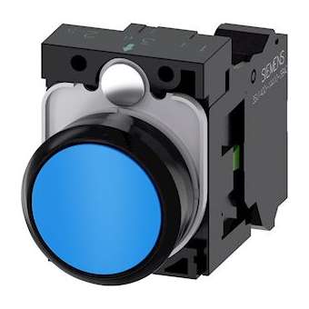 BOUTON-POUSSOIR, BLEU|Siemens Industries et Infrastructures-SIE3SU1100-0AB50-3BA0