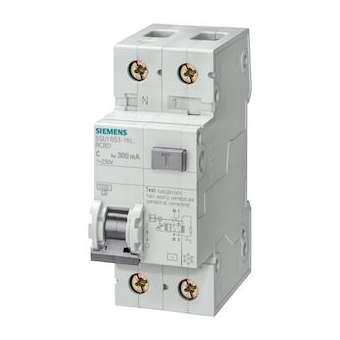 Disj.diff. 30mA.1+N. 6A.C.4,5kA|Siemens Industries et Infrastructures-SIE5SU1353-1KL06