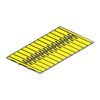 EPU6 repères pour Bloc de Jonction - Jaune|Entrelec-ENT1SNA107038R2500
