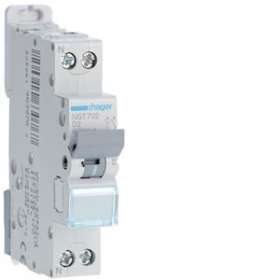 Disjoncteur 1P+N 6-10kA courbe D - 2A 1 module|Hager-HAGNGT702