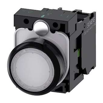 BOUTON-POUSSOIR LUMINEUX, BLANC|Siemens Industries et Infrastructures-SIE3SU1103-0AB60-1BA0