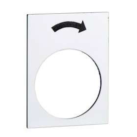 Harmony - étiquette - 30x40mm - blanc - rotation droite PV|Schneider Electric-SCHZB2BY4919