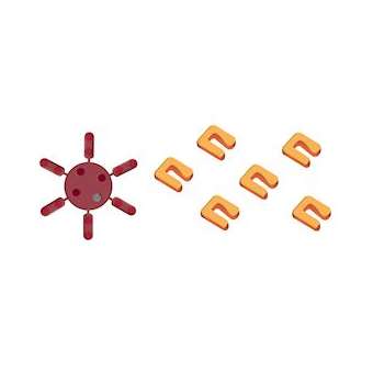 Preventa XPSU - ensemble d'éléments de codage en plastique pour borniers|Schneider Electric-SCHXPSEC