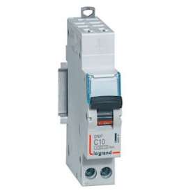 Disjoncteur DNX³ 4500 - auto/vis - U+N 230V~ 10A - 6kA - courbe C - 1 module|Legrand-LEG406881