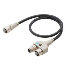 Barrière immatérielle gamme robuste f3sg, - accessoire, - connecteur y pour f3sg|Omron electronics-OMRF39-GCNY2