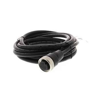Câble d'alimentation + e/s 30m pour os32c, connecteur 18 broches diam 30, câble|Omron electronics-OMROS32C-CBL-30M