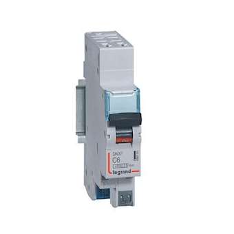 Disjoncteur DNX³ 4500 - auto/auto - U+N 230V~ 6A - 4,5kA - courbe C - 1 module|Legrand-LEG406781