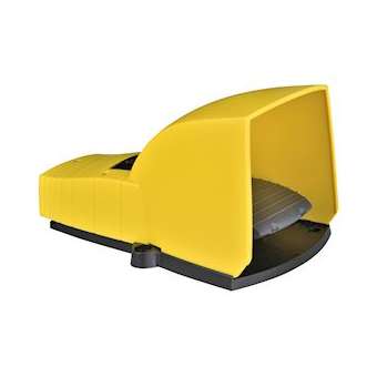 Preventa XPEY - inter. à pied - simple - avec capot - plast.- jaune - 2O+2F|Schneider Electric-SCHXPEY611