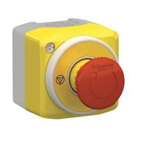 Harmony XAL - boite ARU avec étiquette lumin - blanc rouge - 2O+1F - 24V|Schneider Electric-SCHXALK178W3B140G