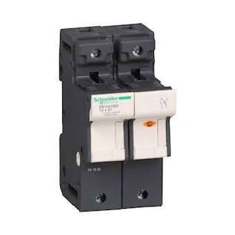 PORTE-FUS 1P/N 50A POUR FUSIBLE 14 X 51 MM / VOYANT FUSION FUSIBLE|Schneider Electric-SCHDF141NV