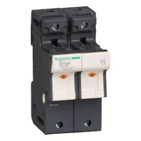 PORTE-FUS 2P 50A POUR FUSIBLE 14 X 51 MM / VOYANT FUSION FUSIBLE|Schneider Electric-SCHDF142V