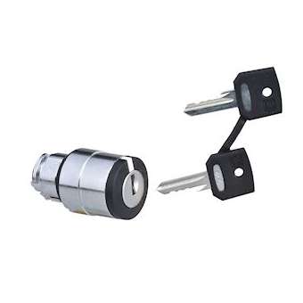 Harmony XB4 - tête bouton tournant à clé 455 - D22 - 3 pos rap DC - retr G|Schneider Electric-SCHZB4BG08