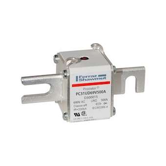 Fusible taille 31 type DIN80 - aR - 500A - 690V|Mersen ( ex ferraz shawmut )-FEZD300015