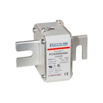 Fusible taille 33 type DIN80 - aR - 500A - 690V|Mersen ( ex ferraz shawmut )-FEZG300248