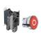 Harmony XB4 - bouton poussoir impulsion - D22 - marqué - rouge - 1O+1F - ressor