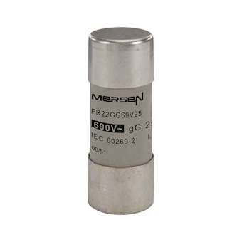 Fusible taille 22x58 - gG - 25A - 690V|Mersen ( ex ferraz shawmut )-FEZN212072