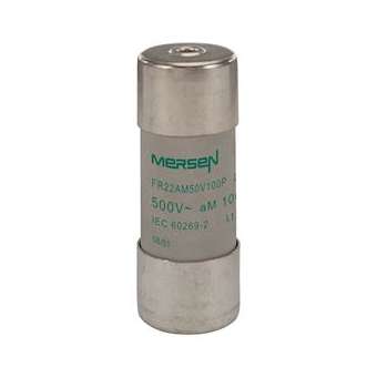 Fusible taille 22x58 - aM - 100A - 500V - Percuteur|Mersen ( ex ferraz shawmut )-FEZT222979
