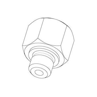 OsiSense XM - adaptateur mâle/femelle G 1/4p G3/8p - pour pressostat XML|Schneider Electric-SCHXMLZL012