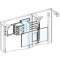 PrismaSeT G Active - Platine NSX-INS250 horiz. - fixe-cde maneton-L600-RAL9003