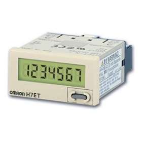 48x24 mm, lcd 7 chiffres, batterie incluse, entrée npn/pnp, 999h59m59s/9999h59,9|Omron electronics-OMRH7ET-NV1