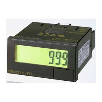 48x24 mm, lcd 5 chiffres avec rétro-éclairage, noir, 1.000 tps (10 imp./tour) /|Omron electronics-OMRH7ER-NV1-BH