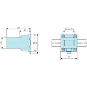 Din Adaptor 50X25|Crouzet-CRT26546840