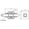 Spacial S3CM - articulation horizontale carré 50mm|Schneider Electric-SCHNSYCMUIA50