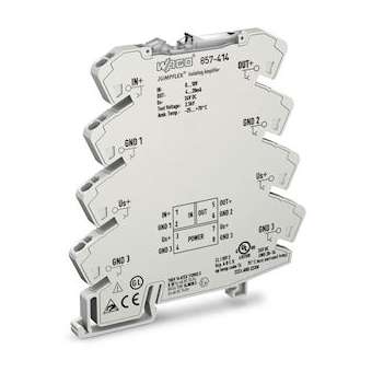 Amplificateur isolateur à réglage fixe 0-10 V / 4-20 mA|Wago contact-WAG857-414