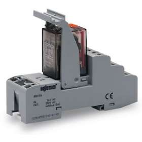 Embase avec relais 230 V AC - 4 RT - Au|Wago contact-WAG858-518