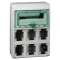 Kaedra - coffret - pour prises - 340 x 460 mm - 13 modules - 6 ouvertures