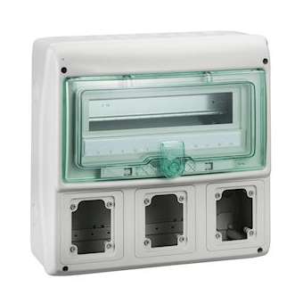 Kaedra - coffret - pour prises - 340 x 335 mm - 13 modules - 3 ouvertures|Schneider Electric-SCH13155