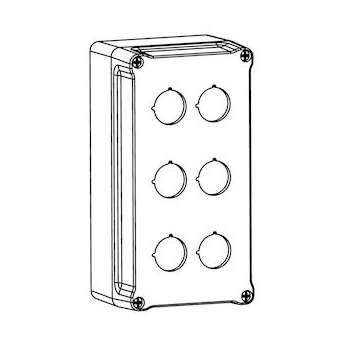 Unicode 2 - Poste de commande 6 fonctions vide Polyester|Atx Appleton-ATXU23W220
