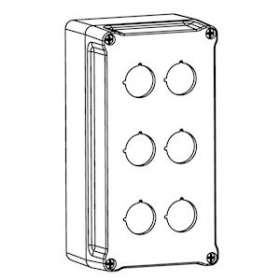 Unicode 2 - Poste de commande 6 fonctions vide Polyester|Atx Appleton-ATXU23W220