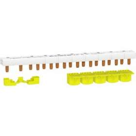 Resi9 - peigne monobloc - 1P+N - 63A - 10 modules - cache dents 5M|Schneider Electric-SCHR9PXH210