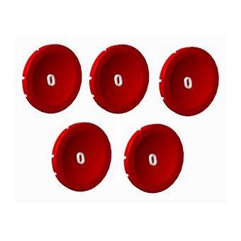 Unicode 2 - Lot de 5 pastilles rouges O|Atx Appleton-ATXUIA08