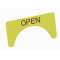 Unicode 2 - Etiquette jaune adhesive grand modèle marquage OPEN|Atx Appleton-ATXULPLA15