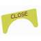 Unicode 2 - Etiquette jaune adhesive grand modèle marquage CLOSE|Atx Appleton-ATXULPLA16