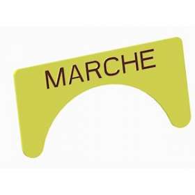 Unicode 2 - Etiquette jaune adhesive grand modèle marquage MARCHE|Atx Appleton-ATXULPLA22