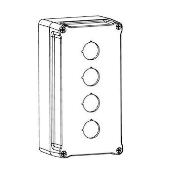 Unicode 2 - Poste de commande 4 fonctions vide Polyester|Atx Appleton-ATXU23W414