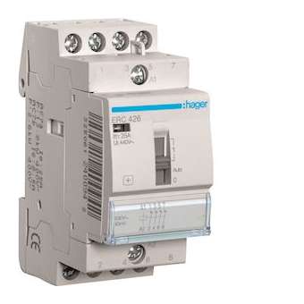 Contacteur à commande manuelle 25A, 4O, 230V|Hager-HAGERC426