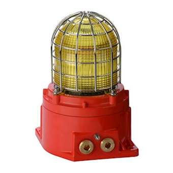 Feu flash GRP Ex compact 10J 479cd 48Vcc 229mA Jaune IP66|AE&T-APQGNEXB2X100485