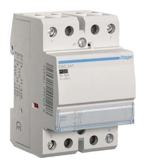 Contacteur 40A, 2O, 230V|Hager-HAGESC241