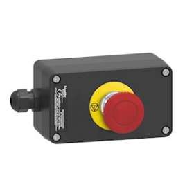Harmony - Boite a bouton atex en plastique un bouton arret d urgence|Schneider Electric-SCHXAWG198EX