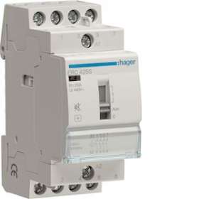 Contacteur Silencieux à commande manuelle 25A, 4F, 230V|Hager-HAGERC425S