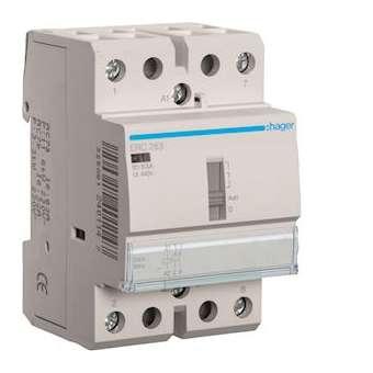 Contacteur à commande manuelle 63A, 2F, 230V|Hager-HAGERC263