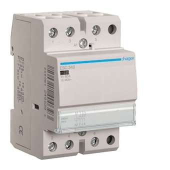 Contacteur 40A, 3F, 230V|Hager-HAGESC340