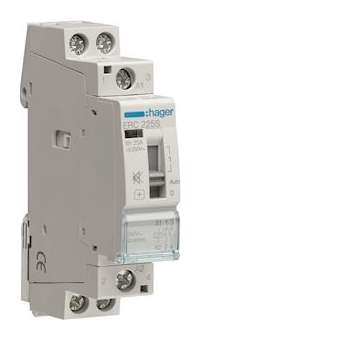 Contacteur Silencieux à commande manuelle 25A, 2F, 230V|Hager-HAGERC225S