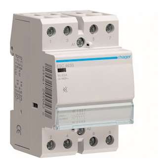 Contacteur Silencieux 63A, 4F, 230V|Hager-HAGESC463S