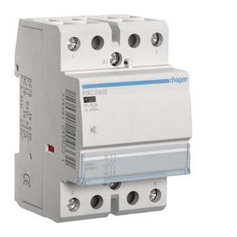 Contacteur Silencieux 40A, 2F, 230V|Hager-HAGESC240S
