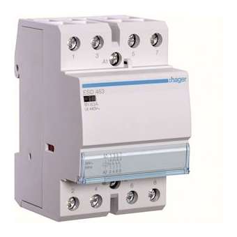 Contacteur 63A, 4F, 24V|Hager-HAGESD463
